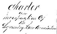 Original Lycoming Law Association Charter