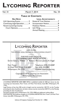 Lycoming Reporter